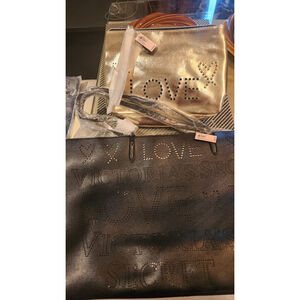 Victoria's Secret tote bag with matching pouch